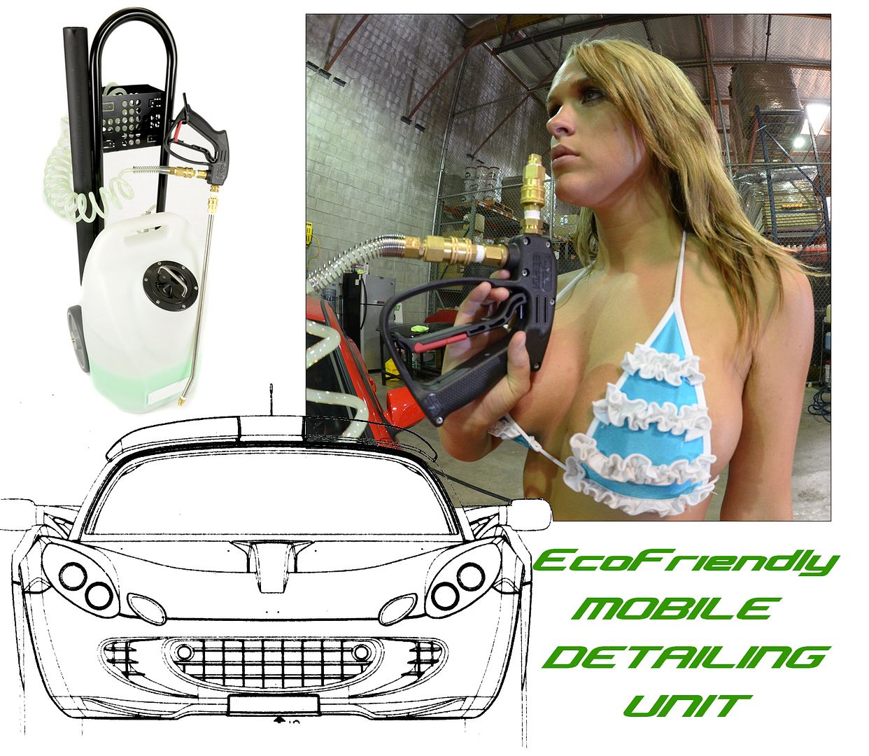 SMART DETAILING POD Waterless Eco Friendly MOBILE LOW PRESSURE